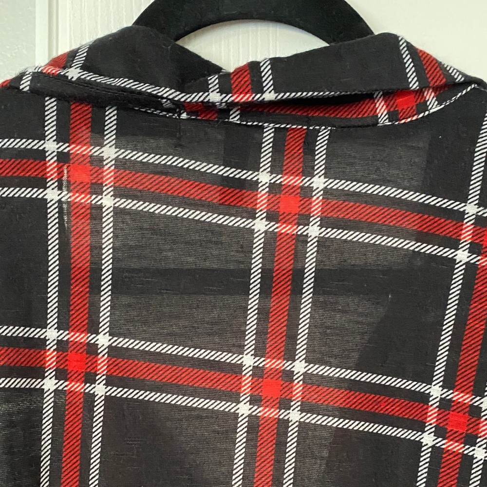 Derek Heart Black and Red Plaid Shirt Dress - Picture 8 of 11